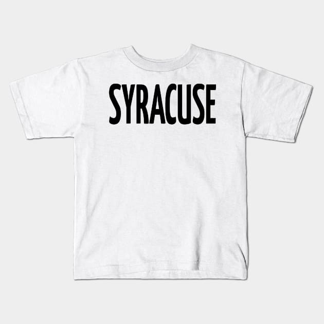 Syracuse New York Raised Me Kids T-Shirt by ProjectX23Red